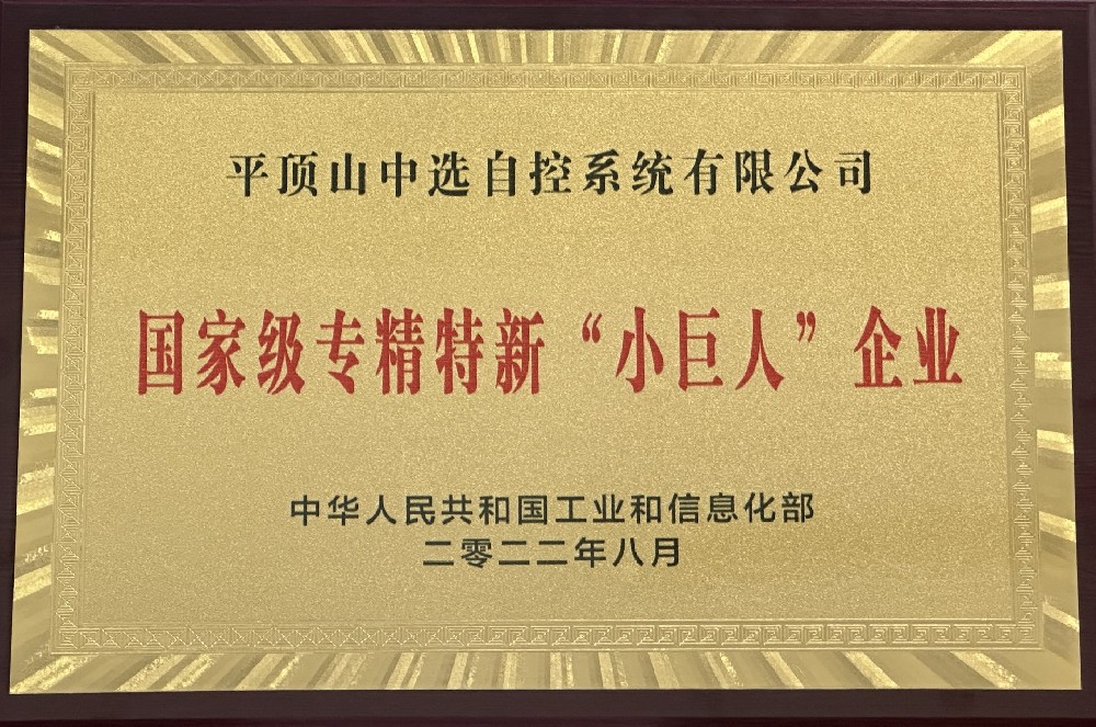 國(guó)家級(jí)專精特新“小巨人”企業(yè)